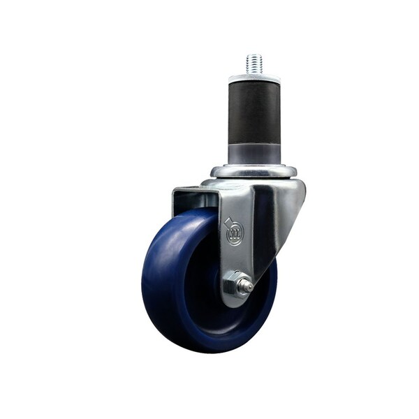3.5'' Solid Poly Wheel Swivel 1-5/8'' Expanding Stem Caster